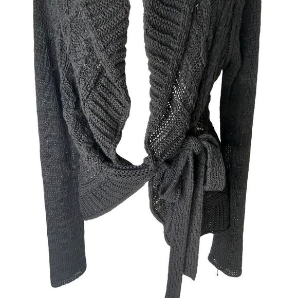 BcbgMaxAzria knit wrap cardigan with ties Medium M - Picture 3 of 5